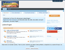 Tablet Screenshot of lebensfragen.com